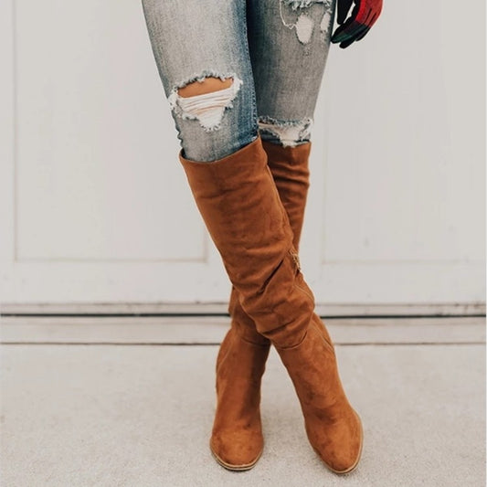 Knee High Suede Boots