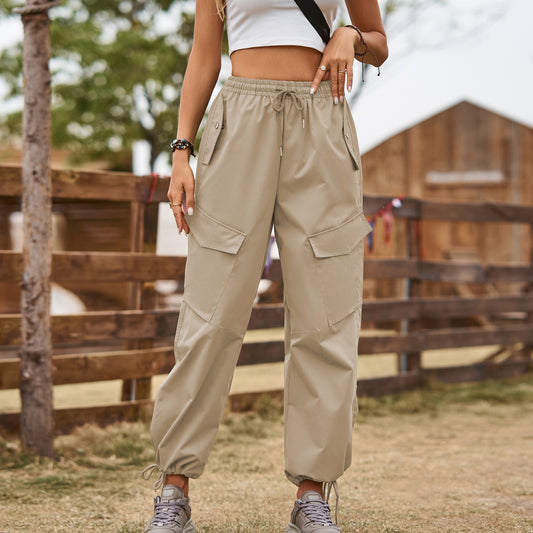 Loose Lace up Trousers